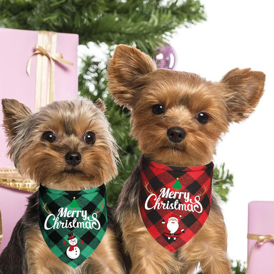 Merry Christmas Dog Bandana | Festive Holiday Bib for Dogs | Perfect Gift for Pets