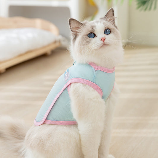 Breathable Cat Harness Vest – Lightweight Summer Fit with Leash Ring
