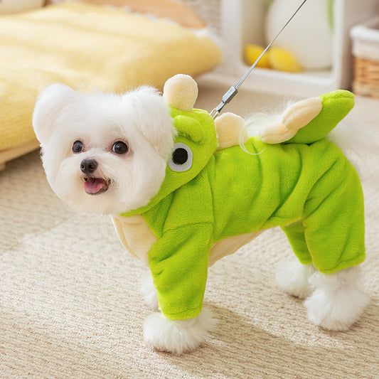 Dinosaur Transformation Costume for Small Dogs