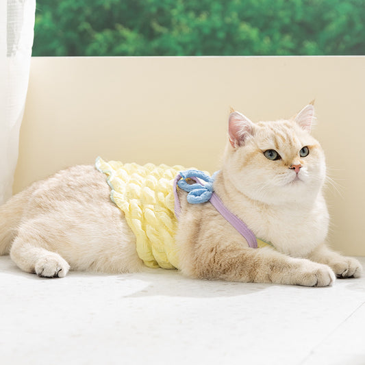 Cute Bow Pet Dress – Soft Summer Outfit for Small Dogs & Cats