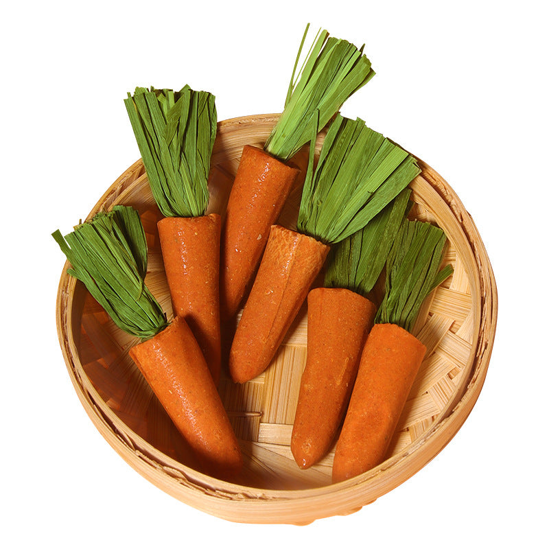 Pet Chew Carrot Stick Toy for Hamsters & Small Pets – Natural Teeth Grinding & Boredom Relief