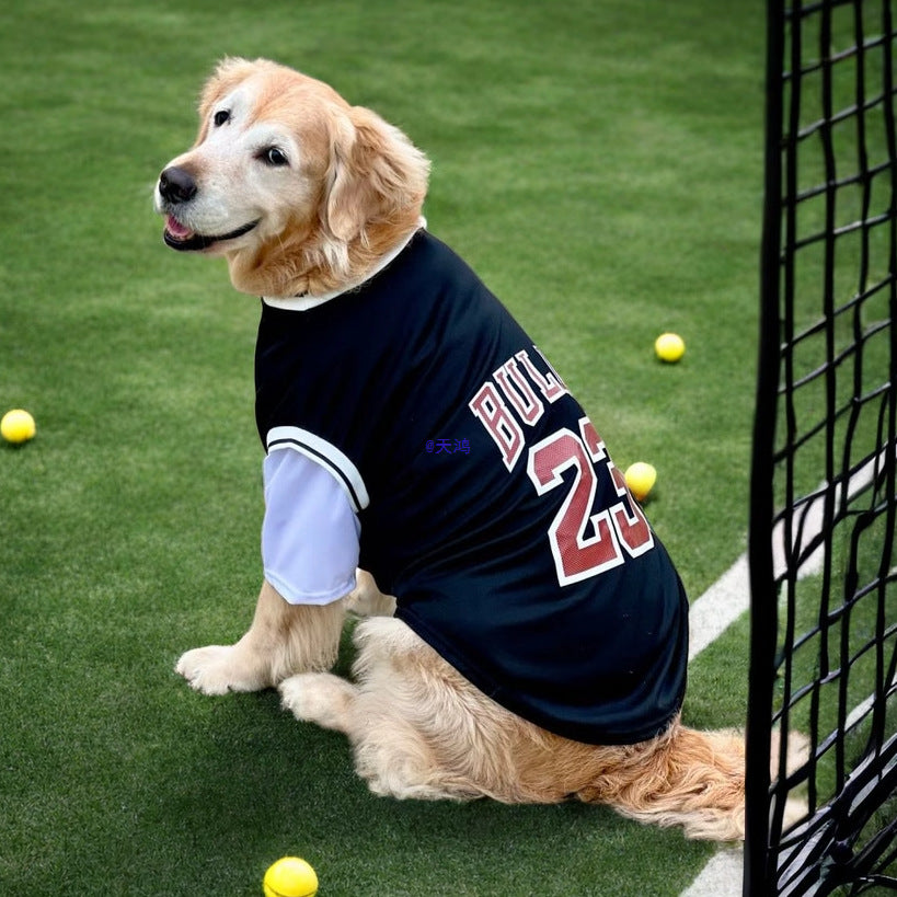 Basketball Dog Jersey – Breathable Team Number Shirt