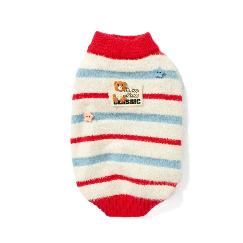 Warm Plush Hooded Dog Jumpsuit Coat – Soft Winter Hoodie Outfit for Small Dogs