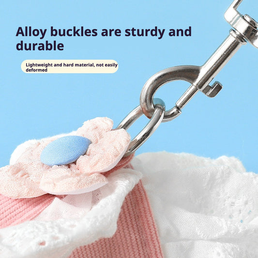 Adorable Kitten Flower Harness – Soft, Adjustable, and Comfortable Cat and Dog Harness for Outdoor Walks