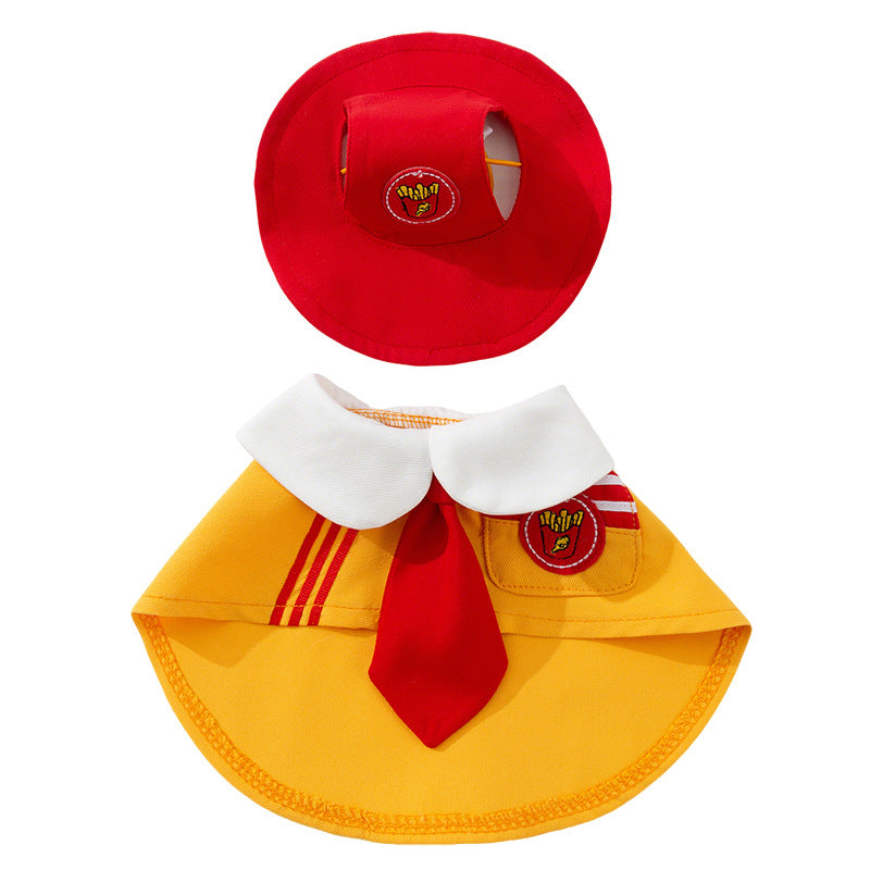 HipiDogs School Style Pet Outfit with Matching Hat