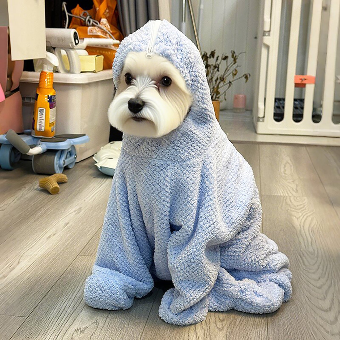 HipiDogs Cozy Knit Dog Pajamas – Soft Four-Legged Warm Jumpsuit for Small Dogs & Cats