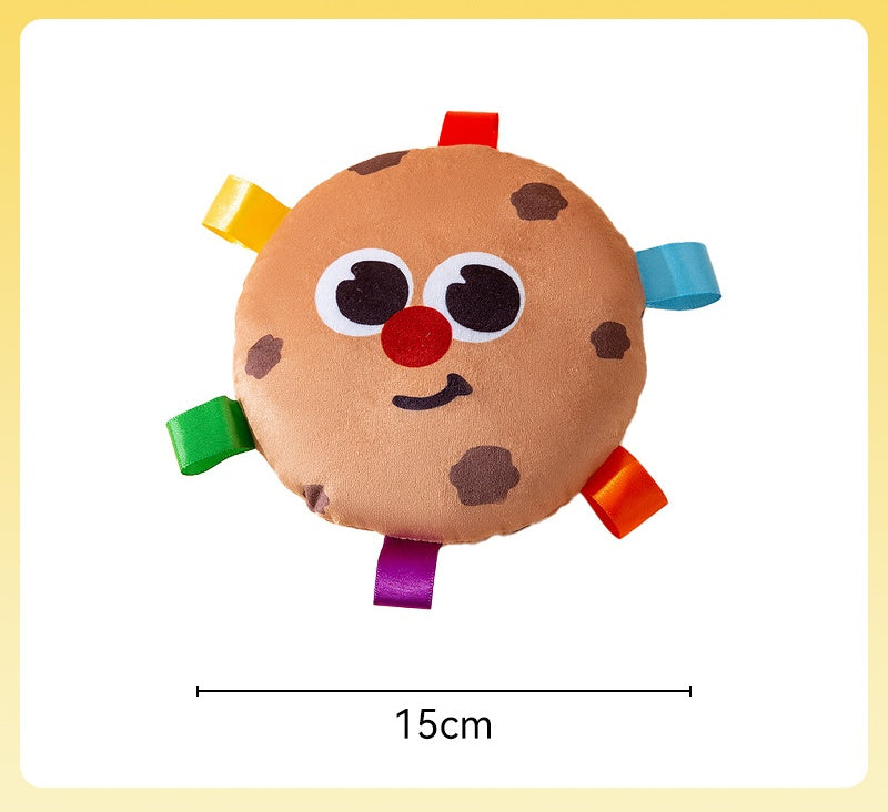 Colorful Pet Plush Frisbee Toy - Durable, Interactive Dog Toy for Fetch and Play