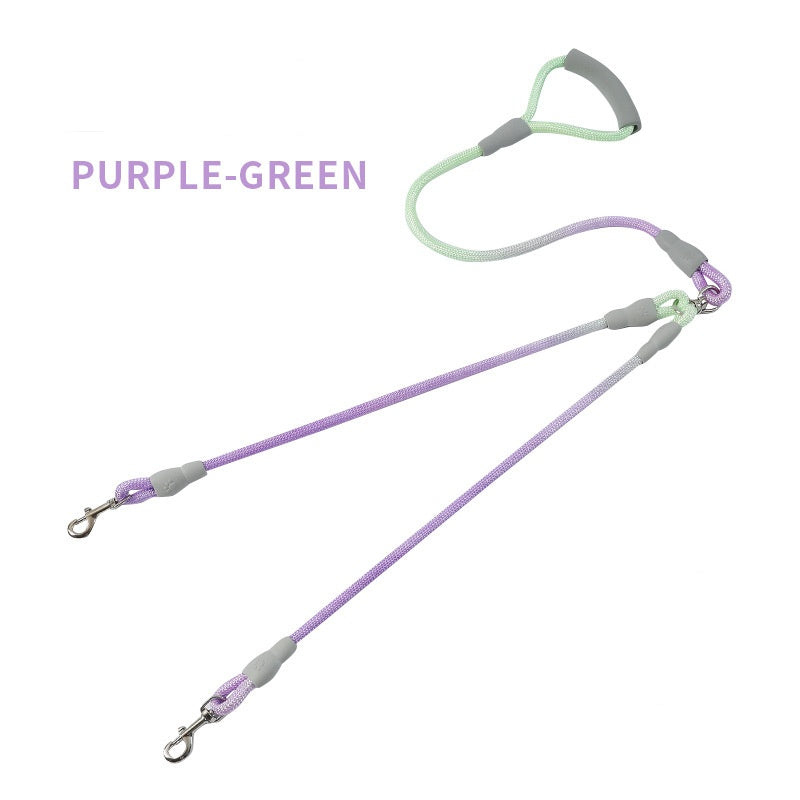 Adjustable Integrated Dog Leash with Collar | Durable No-Pull Rope for Easy Walking