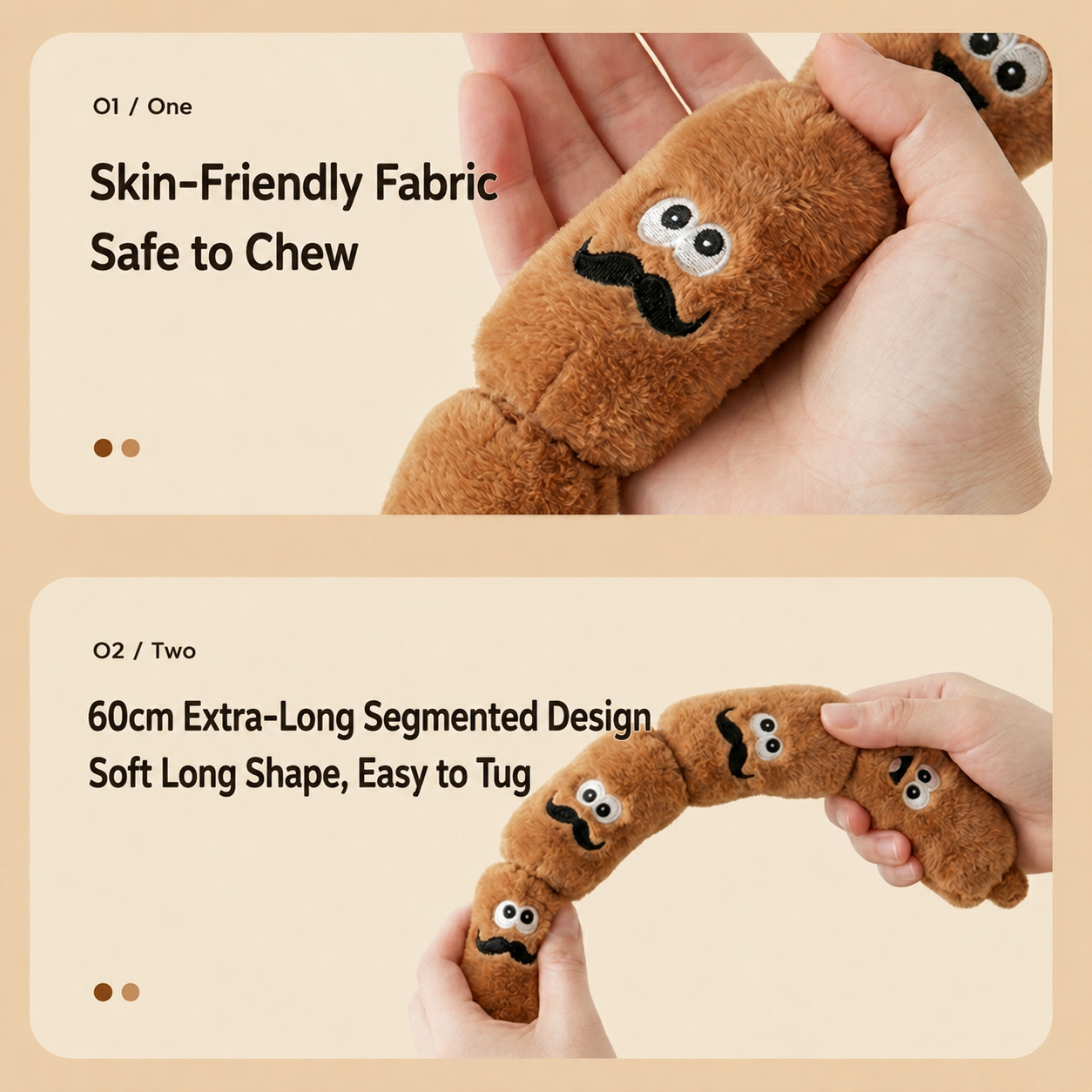 HipiDogs Plush Squeaky Dog Toy | Soft Interactive Chew Toy for Small & Medium Dogs