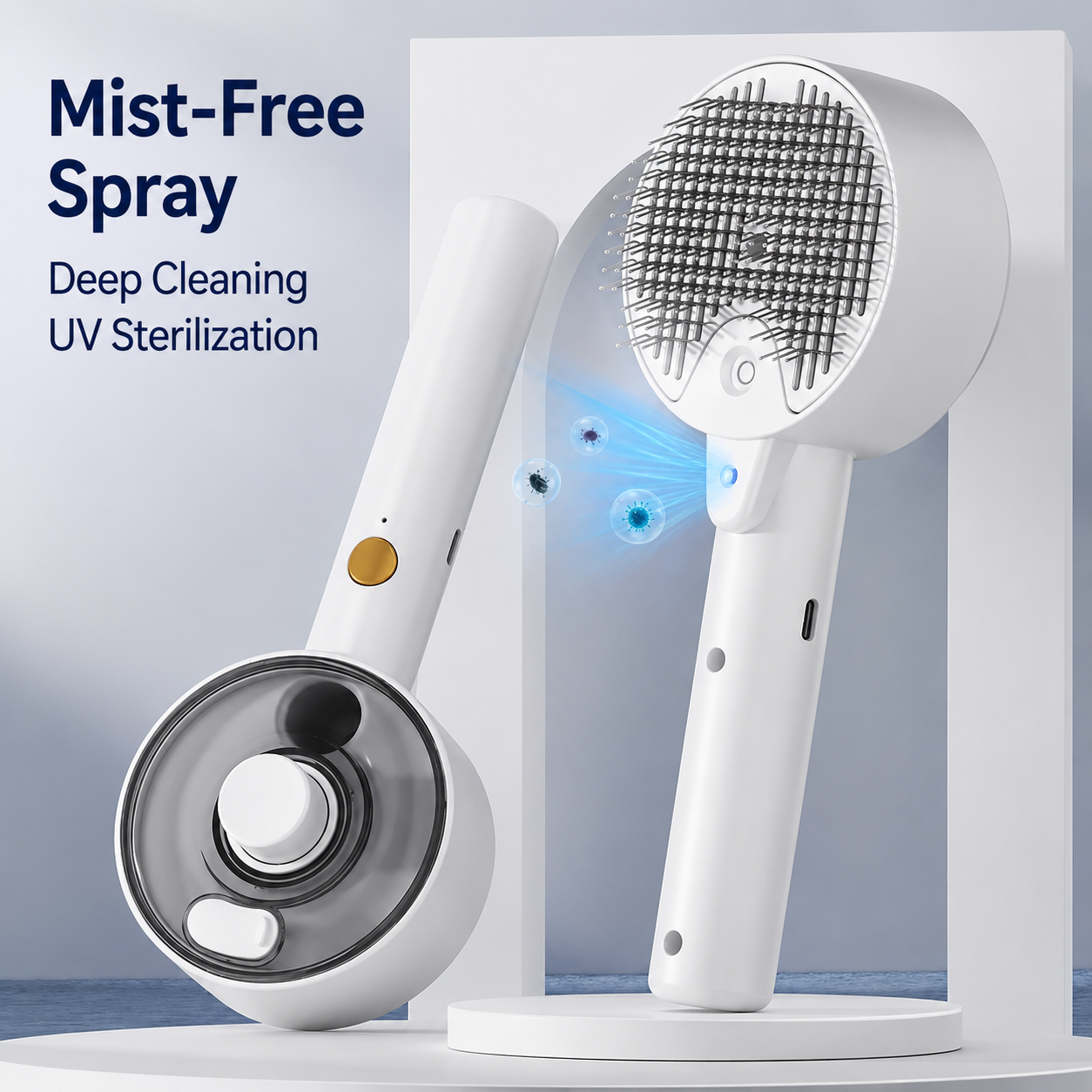 HipiDogs 3-in-1 Steam Pet Grooming Brush