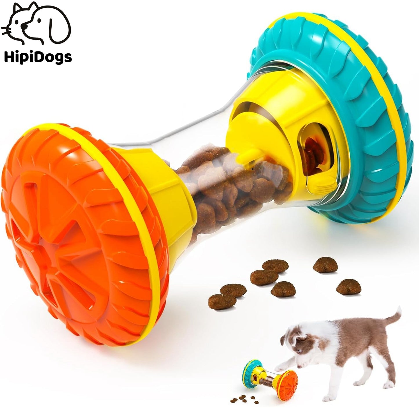 Interactive Dog Treat Dispenser Toy – Fun and Engaging Food Puzzle