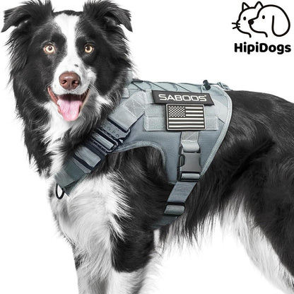 Tactical Dog Harness with Handle - Adjustable No Pull Military Style Vest for Medium and Large Dogs - product photo