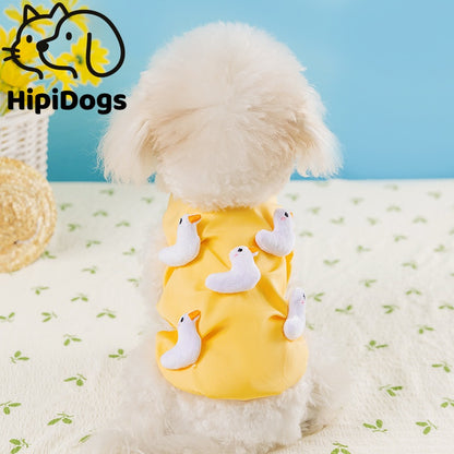 Cute Duck Dog Tank Top – Soft Breathable Puppy Vest Shirt for Small Dogs Summer Pet Clothes