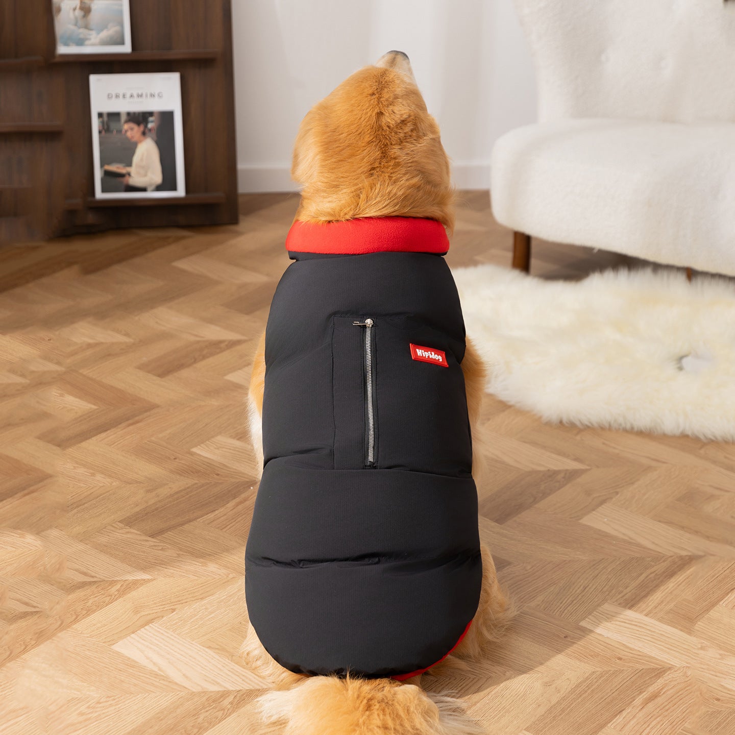 Puffer Vest Dog Jacket for Large Dogs Warm Winter Puppy Coat 3XL–8XL