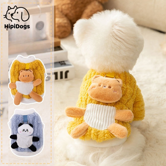3D Animal Plush Clothing for Small Dogs