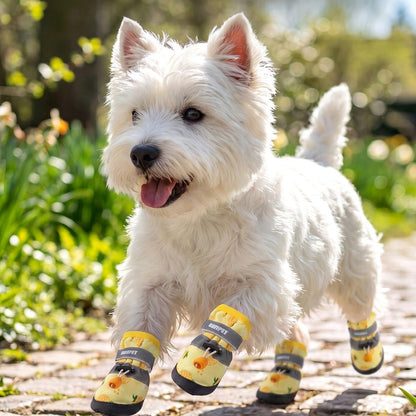 Waterproof Dog Rain Boots with Non-Slip Rubber Sole