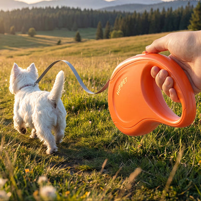 Retractable Dog Leash with Easy-Grip Handle for Daily Walks