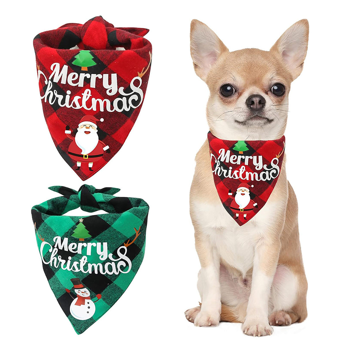 Merry Christmas Dog Bandana | Festive Holiday Bib for Dogs | Perfect Gift for Pets - product photo 4