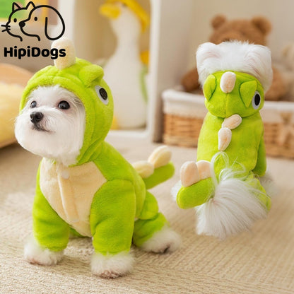 Dinosaur Transformation Costume for Small Dogs