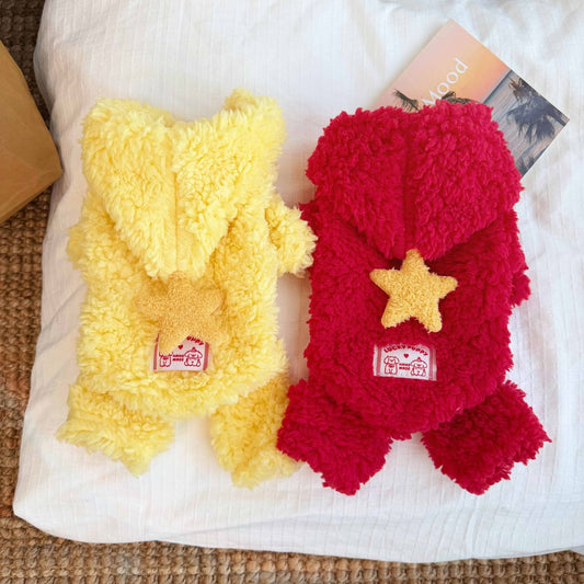 Star Hoodie for Small Dogs – Cozy and Cute Dog Outfit with Hood & Star Design