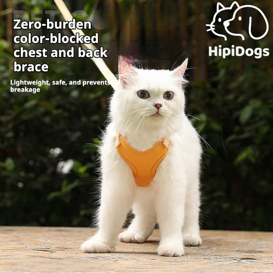 Adjustable No-Pull Pet Leash & Harness Set for Cats and Dogs