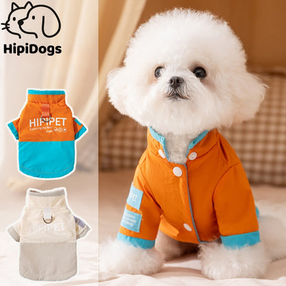Color-Blocked Pet Sweater - Small Dog Warm Coat