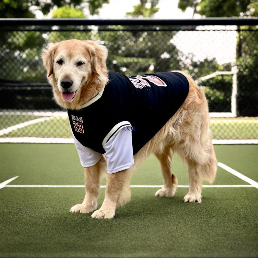 Basketball Dog Jersey – Breathable Team Number Shirt