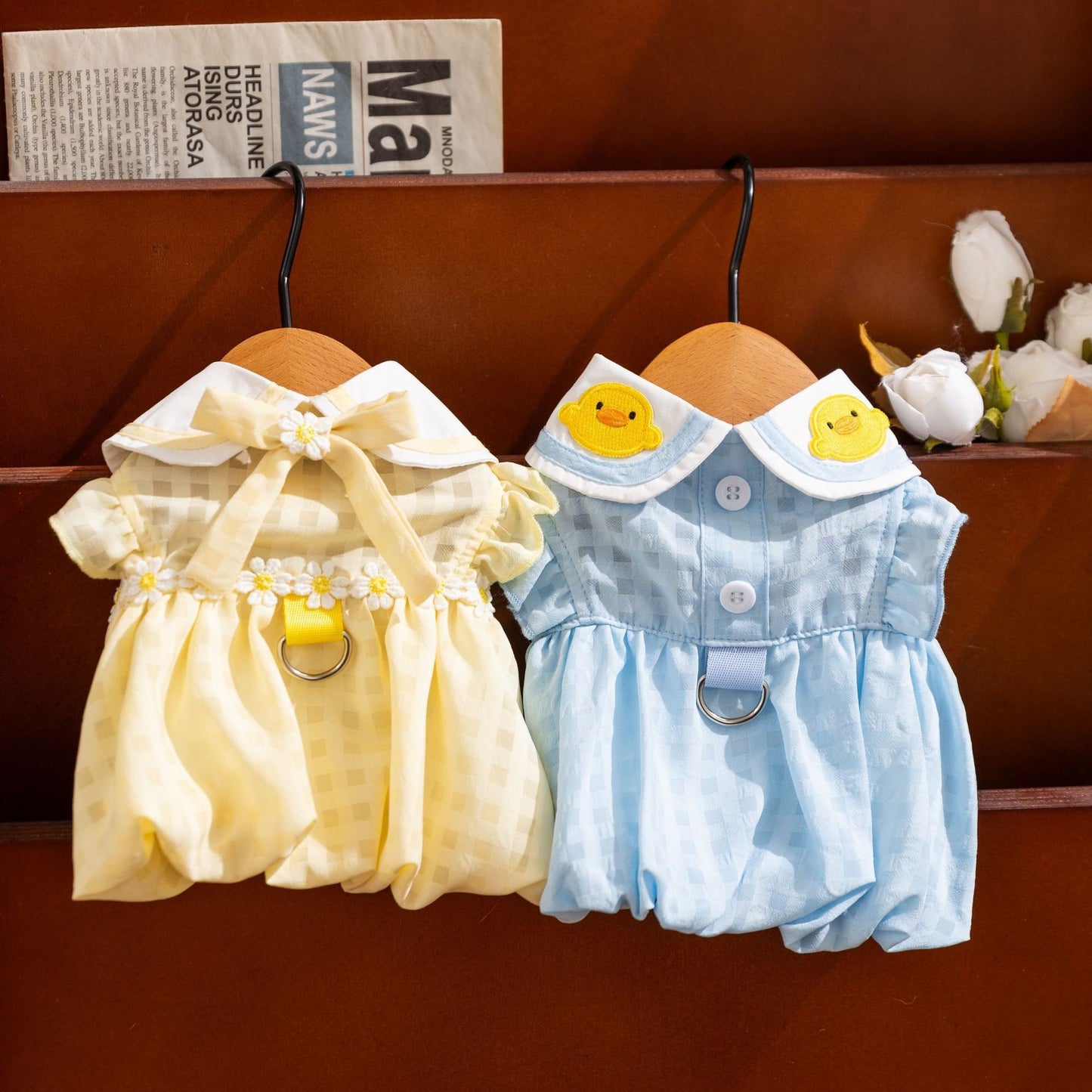 Cute Duck Cat Dress – Soft Summer Outfit