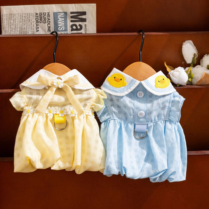 Cute Duck Cat Dress – Soft Summer Outfit