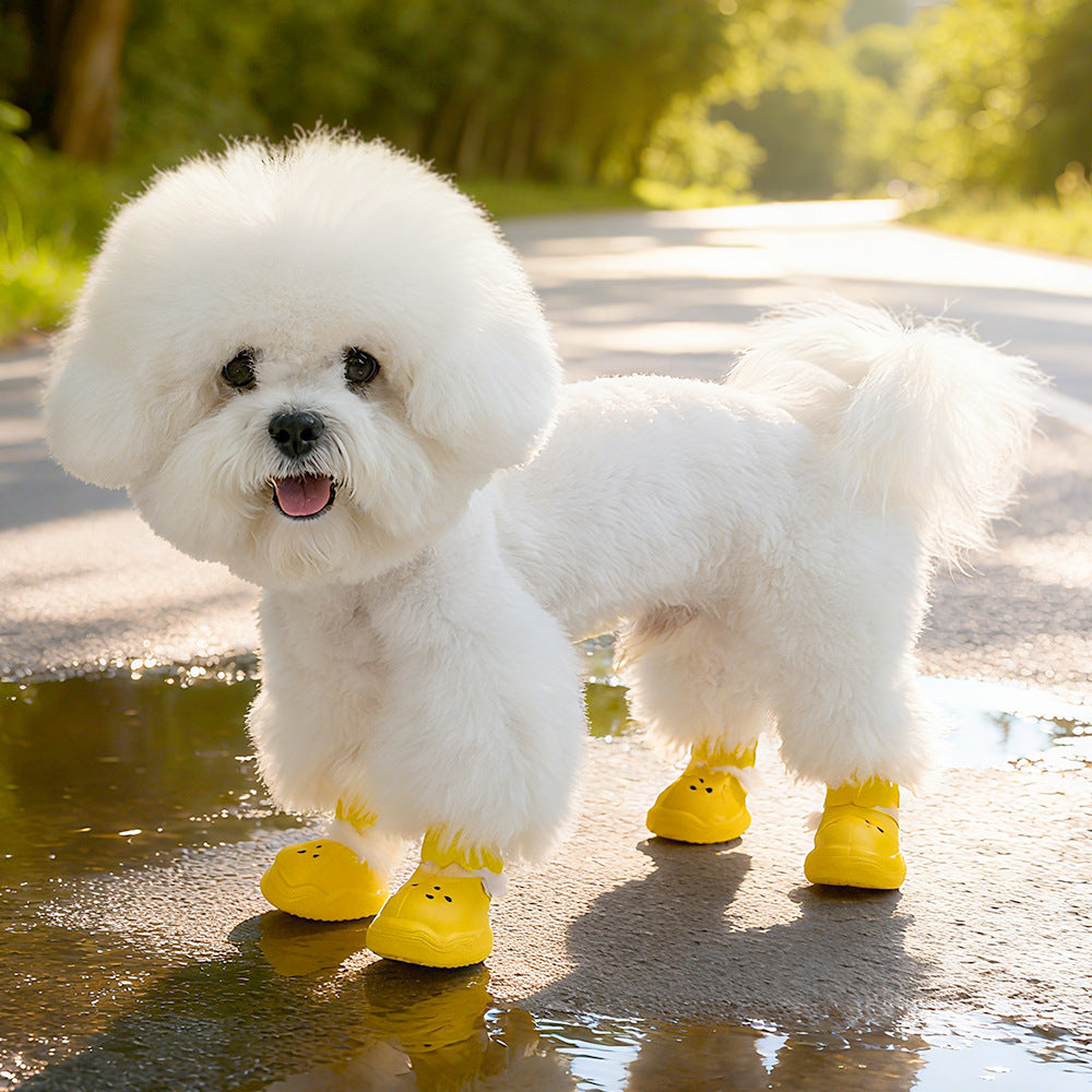 HipiDogs Waterproof Dog Boots – Anti-Slip Protective Paw Shoes for Small Dogs & Cats