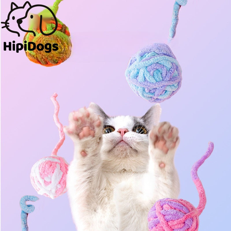 Interactive Cat Yarn Ball Toy – Fun and Engaging for Your Kitty