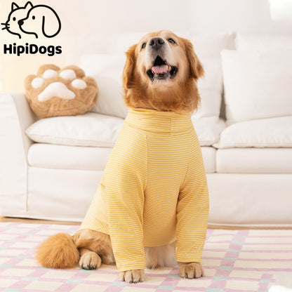 Striped Dog Hoodie for Large Dogs Soft Comfortable Puppy Clothes 3XL–8XL