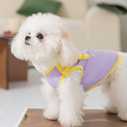 Cute Cartoon Dog Tank Top – Soft Breathable  Vest Shirt for Small Dogs Summer Clothes