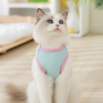 Breathable Cat Harness Vest – Lightweight Summer Fit with Leash Ring