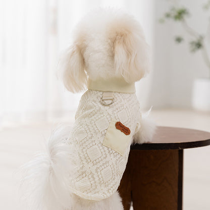 Warm Fleece Dog Hoodie Coat for Small Dogs – Soft Winter Pet Jacket with Cute Design
