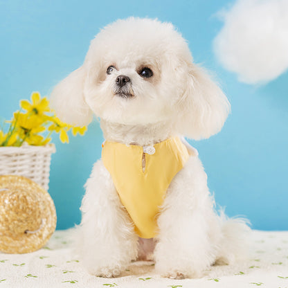 Cute Duck Dog Tank Top – Soft Breathable Puppy Vest Shirt for Small Dogs Summer Pet Clothes