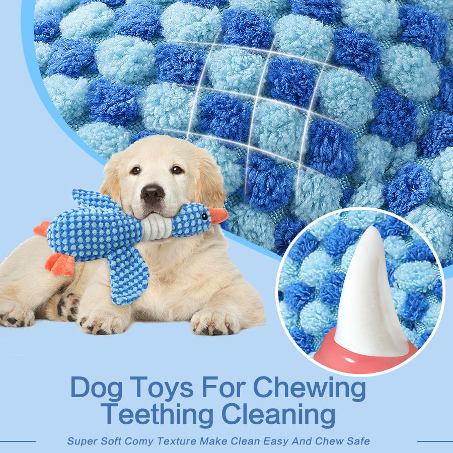 Plush Duck Dog Toy – Soft Squeaky Chew Toy for Small & Medium Dogs | Interactive Pet Toy