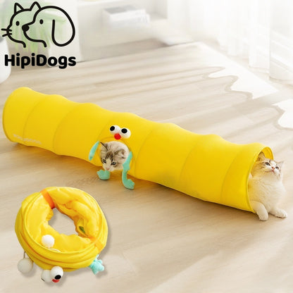 Foldable Cat Tunnel Toy – Fun & Compact Play for Cats