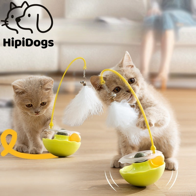 Automatic Interactive Cat Toy – Hands-Free Feather Play for Lazy Cat Lovers