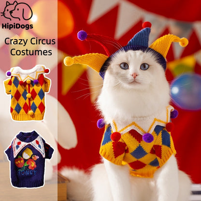 Crazy Circus Costumes for Cats – Colorful, Fun & Festive Knitwear