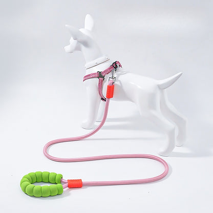 Shock Absorbing Dog Leash with Foam Padded Handle – Durable Rope Lead for Small & Medium Dogs, Comfortable Anti-Slip Grip