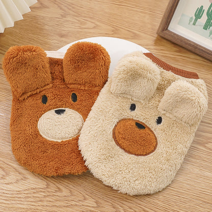 Plush Cat Hoodie with Ears – Warm Cartoon Fleece Cat Jacket for Winter, Soft Cozy Kitten Outfit