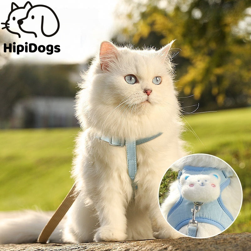 Escape-Proof Cat Harness and Leash Set – Lightweight Adjustable Cat Leash for Safe Outdoor Walking
