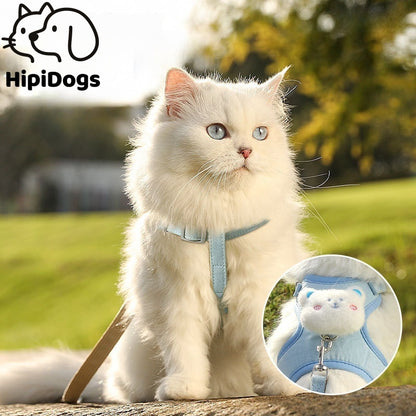 Escape-Proof Cat Harness and Leash Set – Lightweight Adjustable Cat Leash for Safe Outdoor Walking