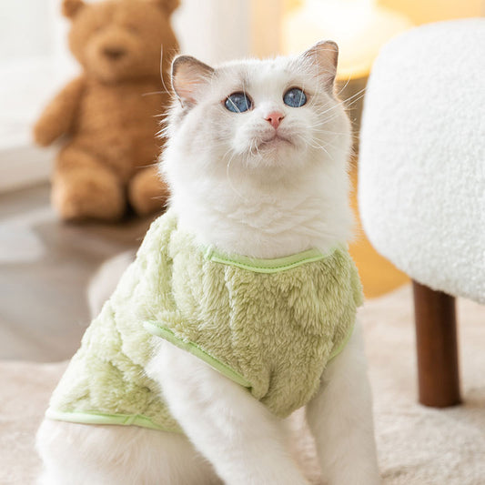 Macaron Series Traction Vest Sweater for Cats
