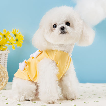 Cute Duck Dog Tank Top – Soft Breathable Puppy Vest Shirt for Small Dogs Summer Pet Clothes
