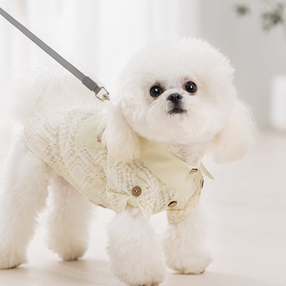 Warm Fleece Dog Hoodie Coat for Small Dogs – Soft Winter Pet Jacket with Cute Design