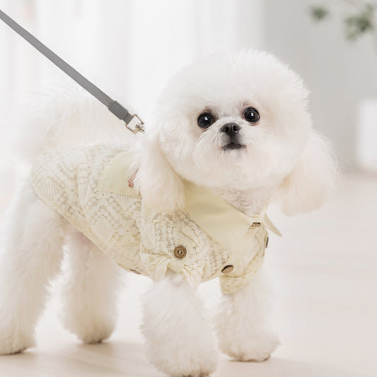 Warm Fleece Dog Hoodie Coat for Small Dogs – Soft Winter Pet Jacket with Cute Design