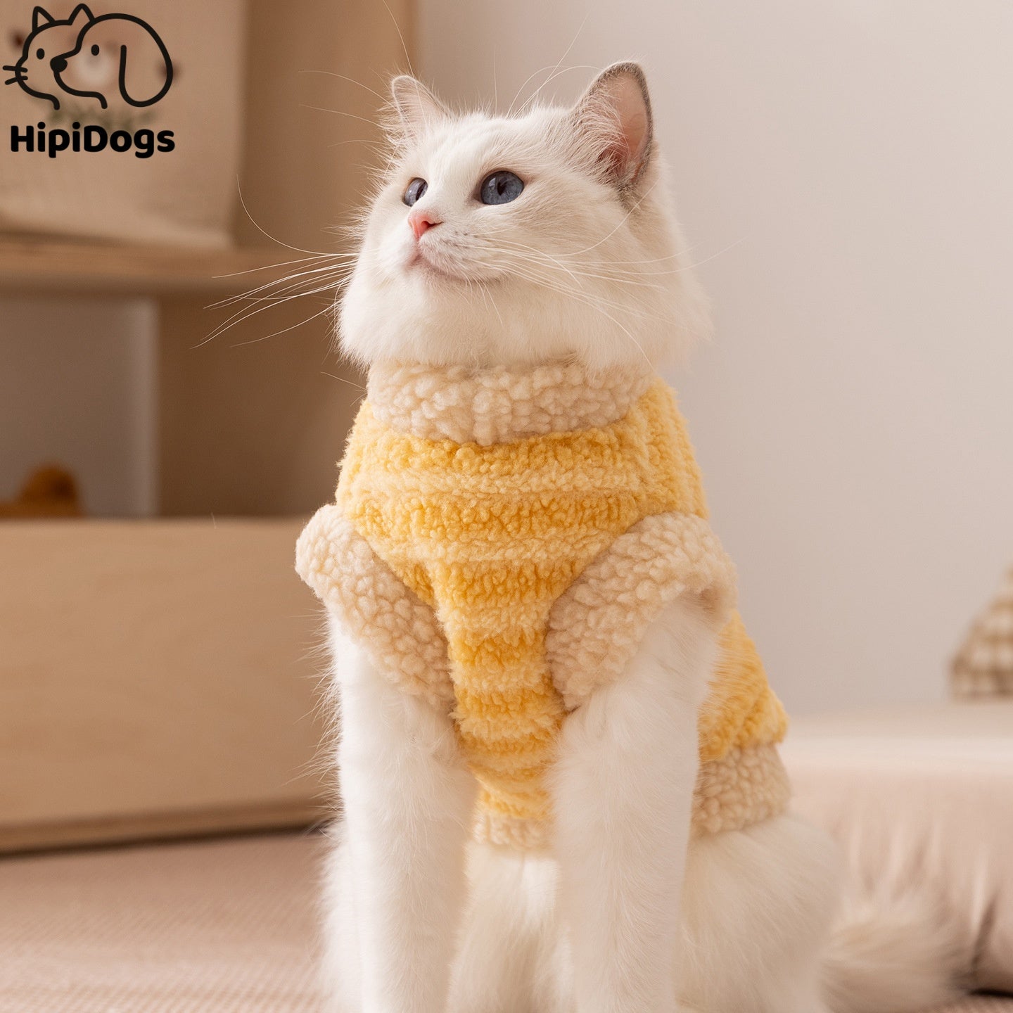 Cozy Fleece Sweater for Cats Soft & Warm Pet Shirt