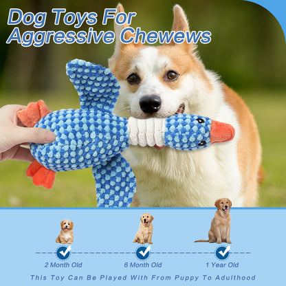Plush Duck Dog Toy – Soft Squeaky Chew Toy for Small & Medium Dogs | Interactive Pet Toy